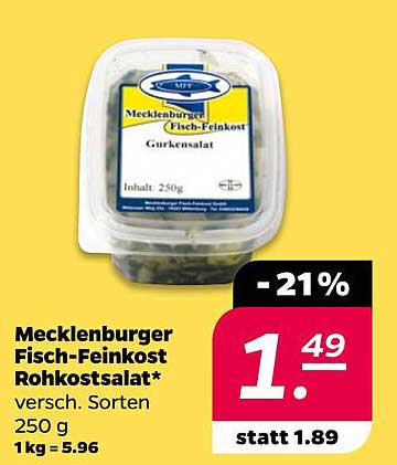 Mecklenburgischer Fisch-Feinkost Rohkostsalat 250g