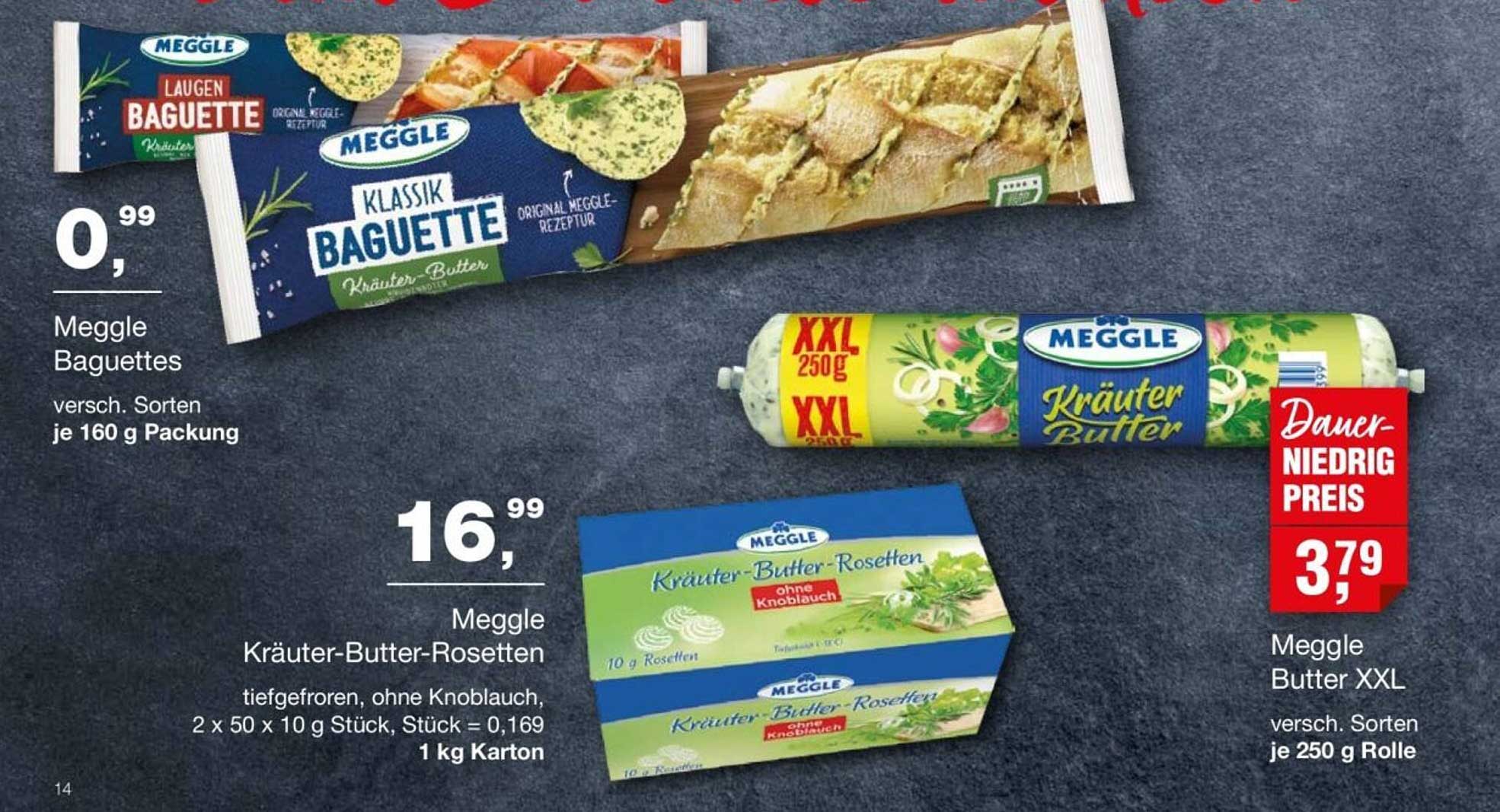Meggle Kräuter-Butter-Rosetten 1 kg