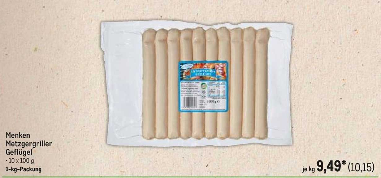 Menken Metzgergriller Geflügel - 10 x 100 g