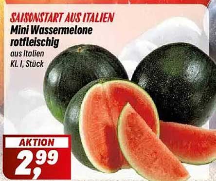 Mini Wassermelone rotfleischig (aus Italien, KL I, Stück)