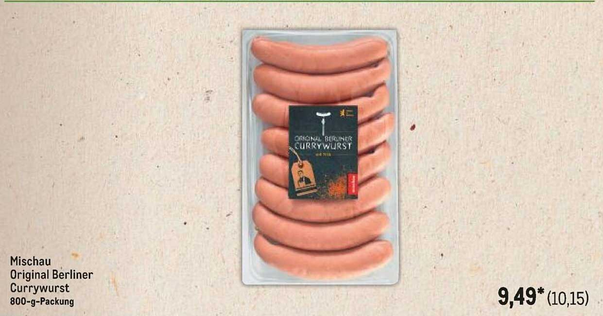 Mischau Original Berliner Currywurst 800-g-Packung