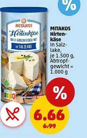 MITAKOS Hirtenkäse in Salzlake, 1.500 g
