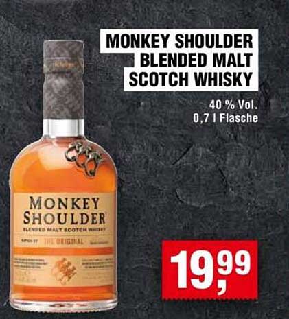 MONKEY SHOULDER BLENDED MALT SCOTCH WHISKY 0,7 L