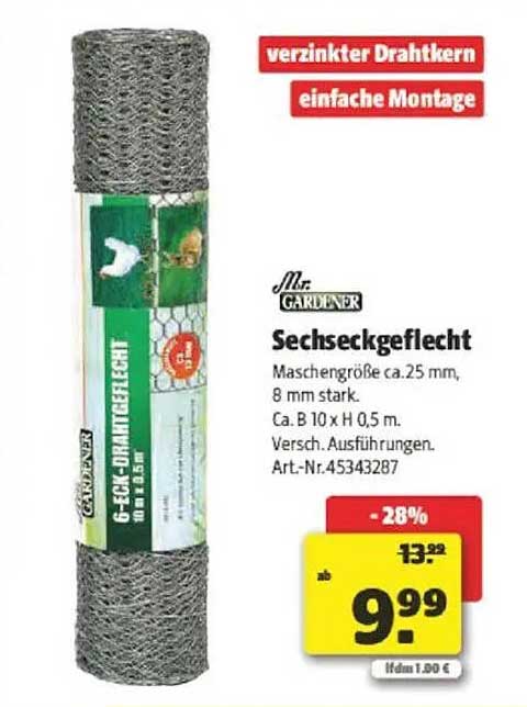Mr. Gardener Sechseckgeflecht