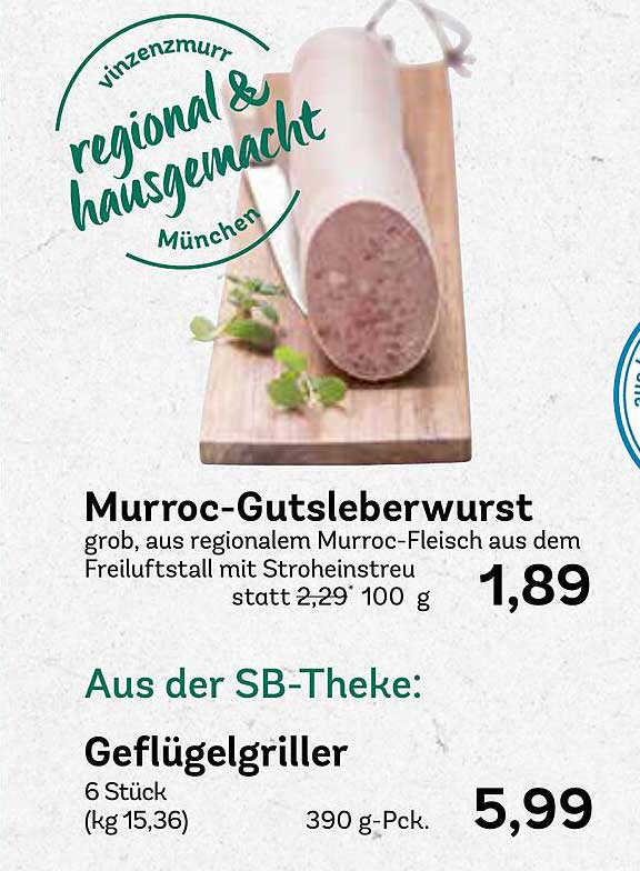 Murroc-Gutsleverwurst grob, aus regionalem Murroc-Fleisch
