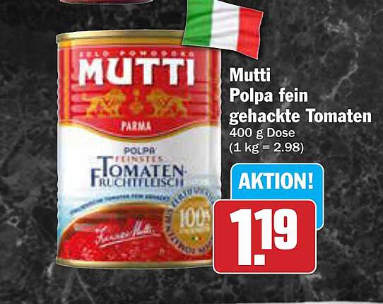 Mutti Polpa fein gehackte Tomaten 400 g Dose