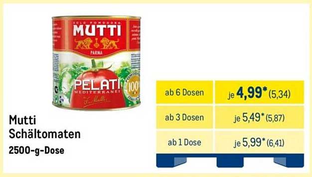 Mutti Schältomaten 2500-g-Dose