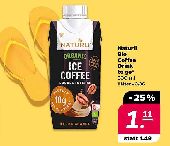 Naturli Bio Coffee Drink to go 330 ml