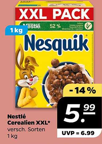 Nestlé Cerealien XXL* verschiede Sorten 1 kg
