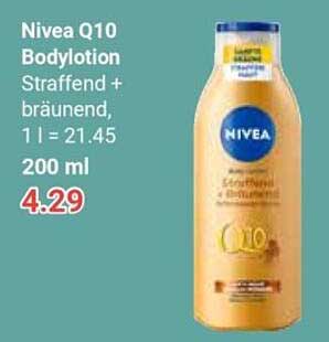 Nivea Q10 Bodylotion - Straffend + bräunend, 200 ml