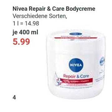 Nivea Repair & Care Bodycreme 400 ml