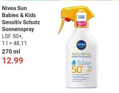 Nivea Sun Babies & Kids Sensitiv Schutz Sonnenspray LSF 50+