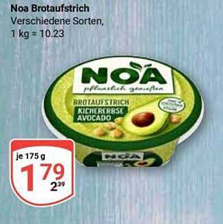 Noa Brotaufstrich - verschiedene Sorten