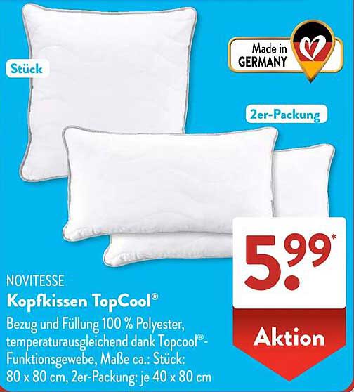 NOVITESSE Kopfkissen TopCool® 2er-Packung