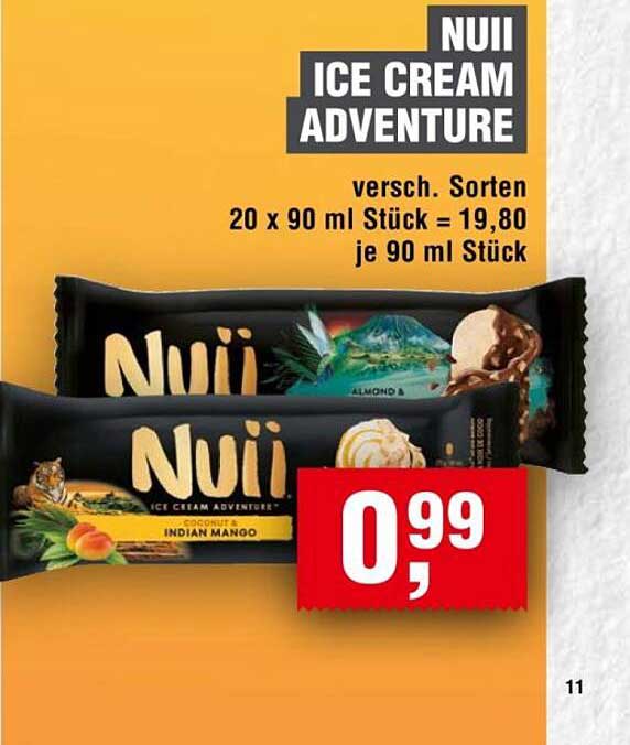 NUII ICE CREAM ADVENTURE - Verschiedene Sorten