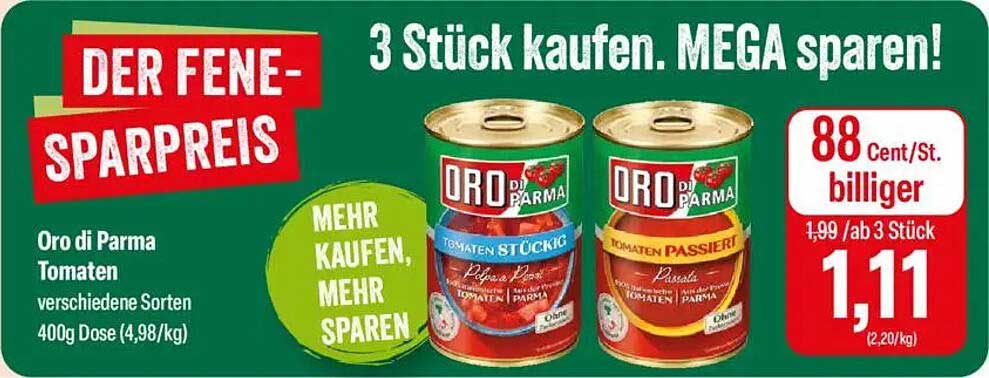 Oro di Parma Tomaten - 3 Stück kaufen, MEGA sparen!