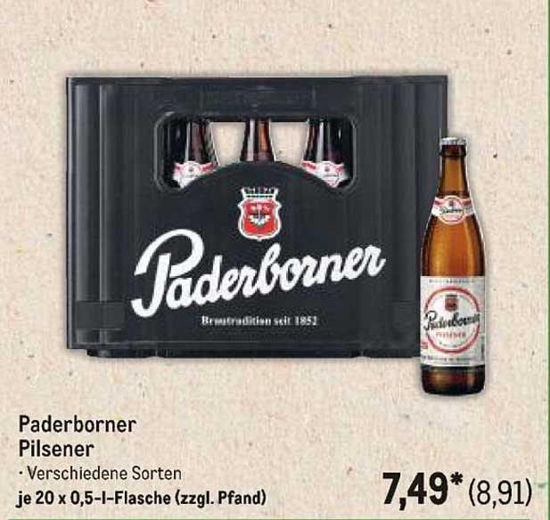 Paderborner Pilsener - Verschiedene Sorten