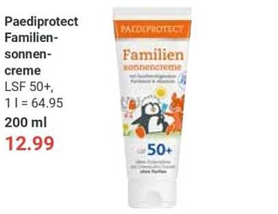 Paediprotect Familien-sonnencreme LSF 50+ 200 ml