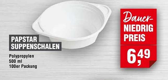 PAPSTAR Suppenschalen - 500 ml, 100er Packung