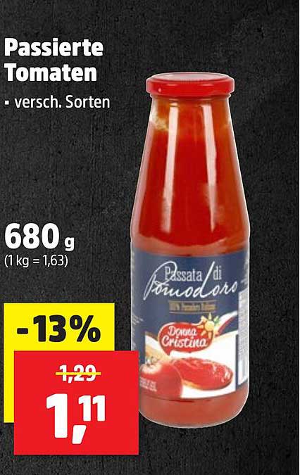 Passierte Tomaten - verschiedene Sorten 680 g