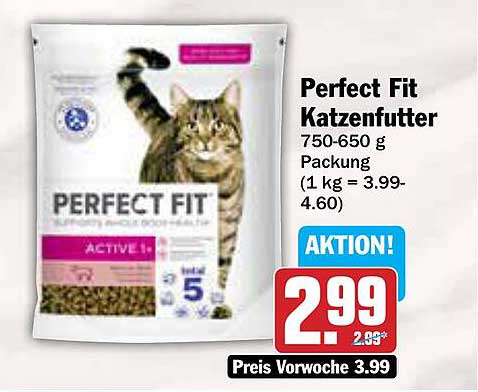 Perfect Fit Katzenfutter 750-650 g Packung - Aktion!