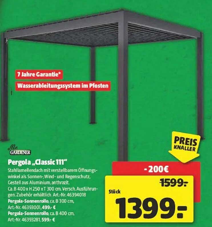 Pergola „Classic 111“