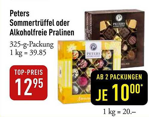 Peters Sommertrüffel oder Alkoholfreie Pralinen