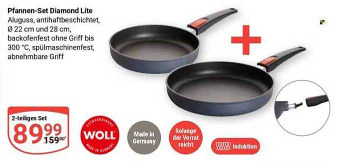 Pfannen-Set Diamond Lite