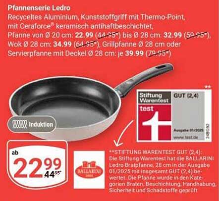 Pfannenserie Ledro - Recyceltes Aluminium mit keramischer Antihafteigenschaft