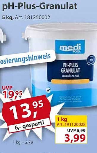 pH-Plus-Granulat 5 kg, Art. 181250002