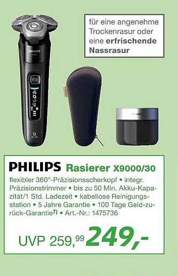 PHILIPS Rasierer X9000/30