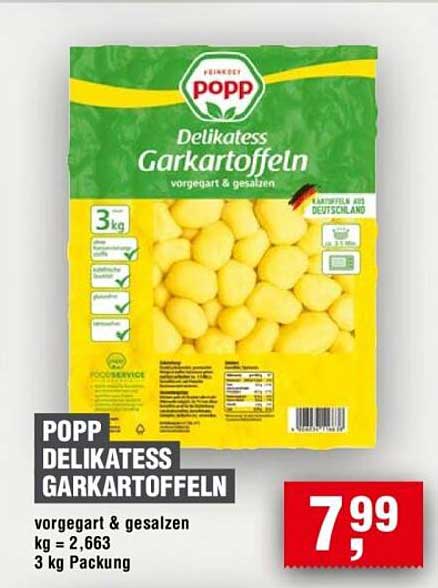 POPP Delikatess Garkartoffeln 3 kg