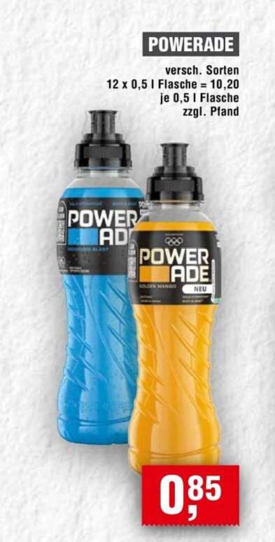POWERADE - Verschiedene Sorten, 0,5 l Flasche