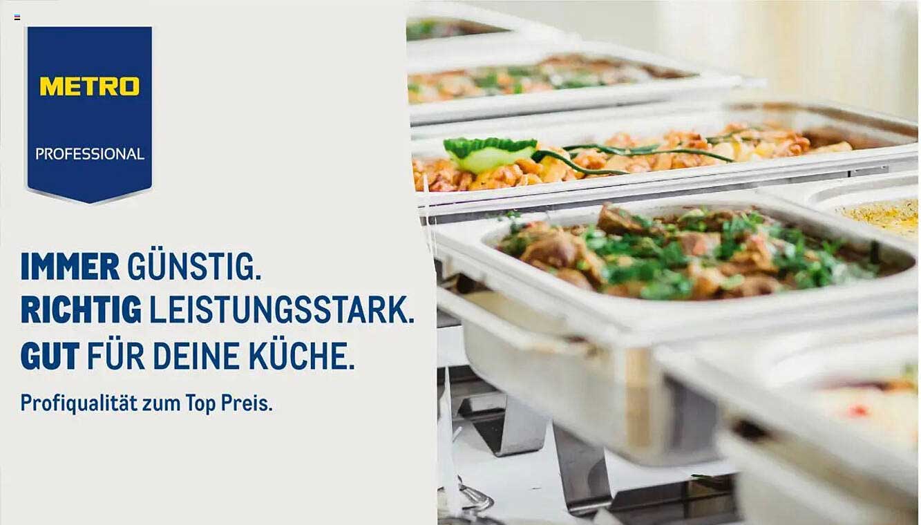 Professionelle Küchenausstattung von METRO