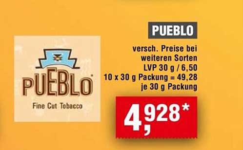 Pueblo Fine Cut Tobacco 30 g