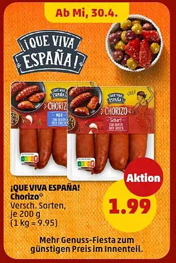 ¡QUE VIVA ESPAÑA! Chorizo – Verschiedene Sorten, je 200 g