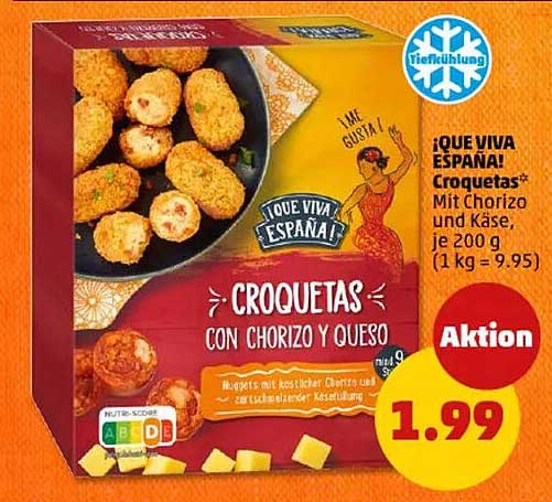 ¡QUE VIVA ESPAÑA! Croquetas mit Chorizo und Käse, 200 g