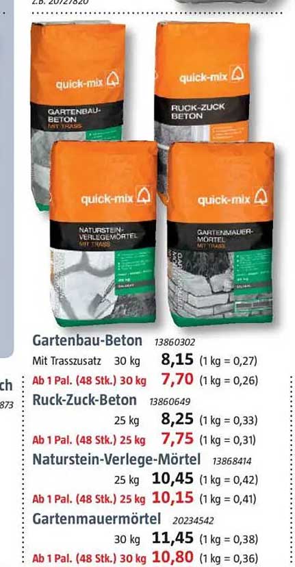 quick-mix Gartenbau-Beton