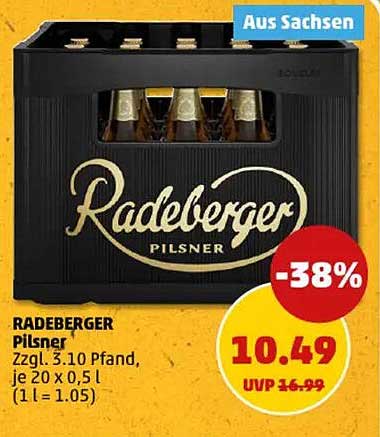 RADEBERGER Pilsner 20 x 0,5 L