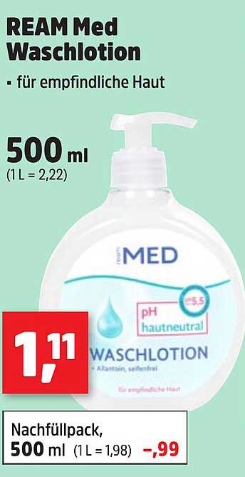 REAM Med Wasch lotion - für empfindliche Haut