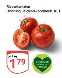 Rispetomaten je 1 kg - Ursprung Belgien/Niederlande, KL I