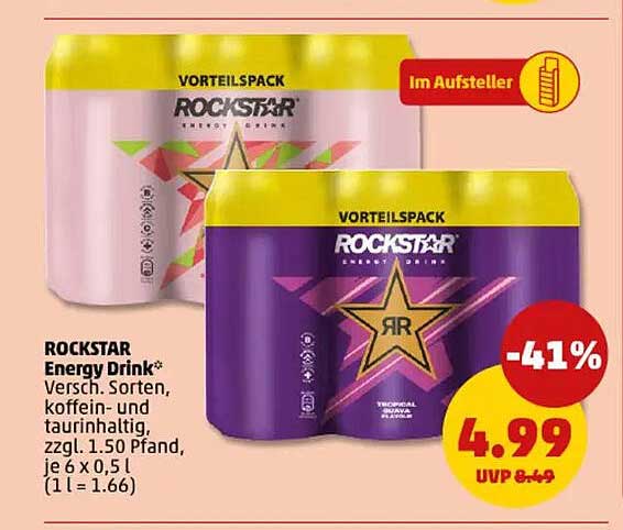ROCKSTAR Energy Drink Vorteilspack 6 x 0,5 l
