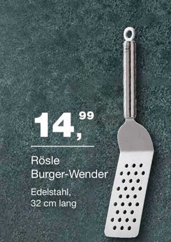 Rösle Burger-Wender, Edelstahl, 32 cm lang