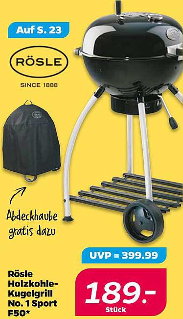 Rösle Holzkohle-Kugelgrill No. 1 Sport F50*