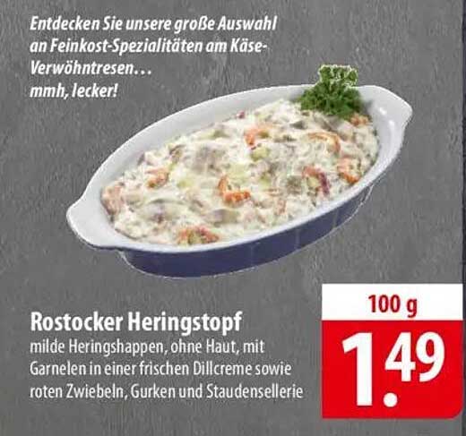 Rostocker Heringstopf 100 g für 1,49