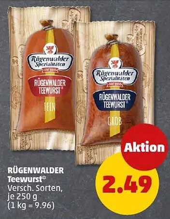 Rügenwalder Teewurst - Verschiedene Sorten, je 250 g