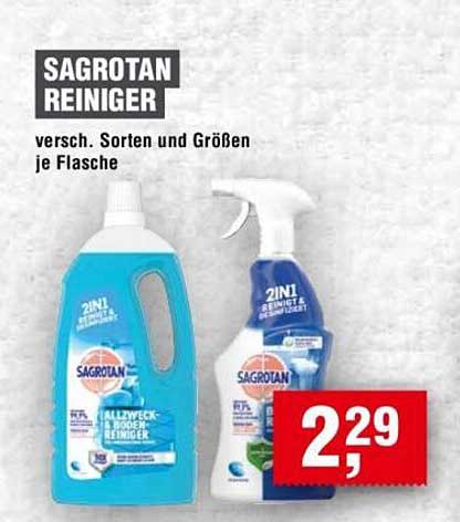 SAGROTAN REINIGER - versch. Sorten und Größen je Flasche