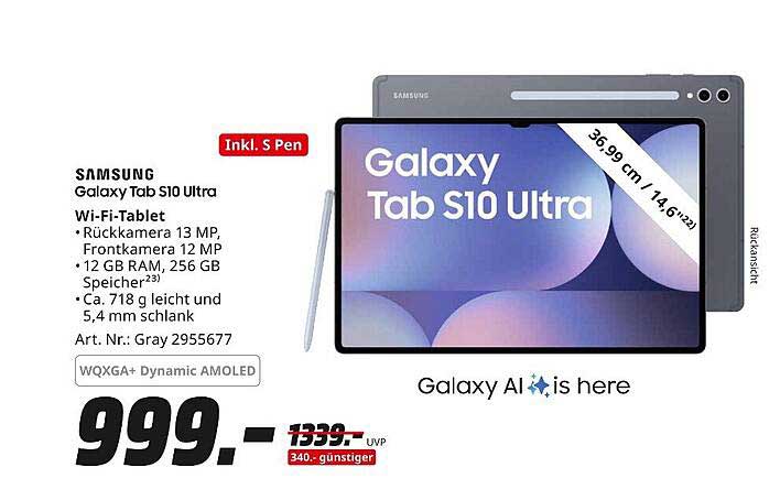 Samsung Galaxy Tab S10 Ultra Wi-Fi-Tablet