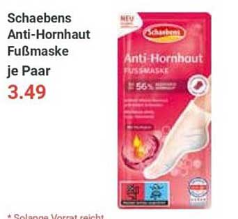 Schaebens Anti-Hornhaut Fußmaske je Paar