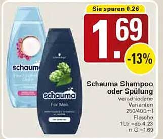 Schauma Shampoo oder Spülung - verschiedene Varianten 250/400ml Flasche